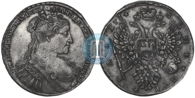 Фото 1 рубль 1734 года  "Тип 1734 года"