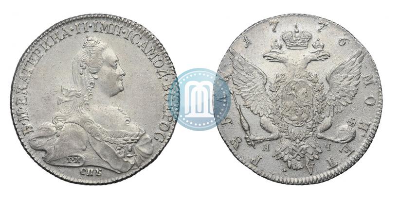 Фото 1 рубль 1776 года СПБ-ЯЧ 