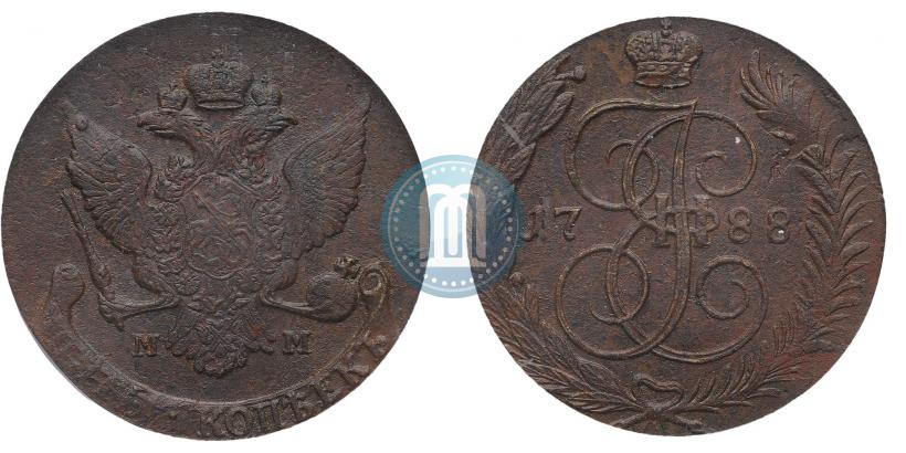 Picture 5 kopecks 1788 year ММ 