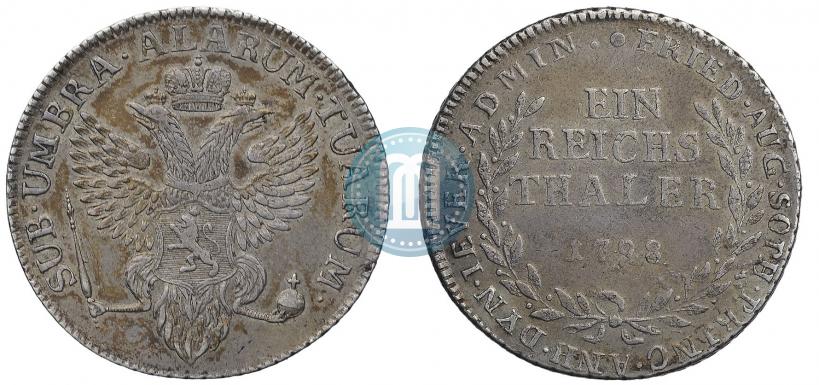 Фото Ein reichsthaler 1798 года  "Княжество Йевер"