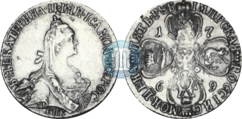 Фото 5 рублей 1769 года СПБ 