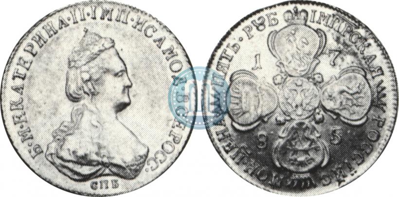 Picture 5 roubles 1785 year СПБ 
