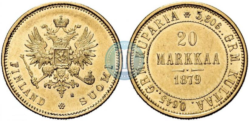 Picture 20 markkaa 1879 year S 