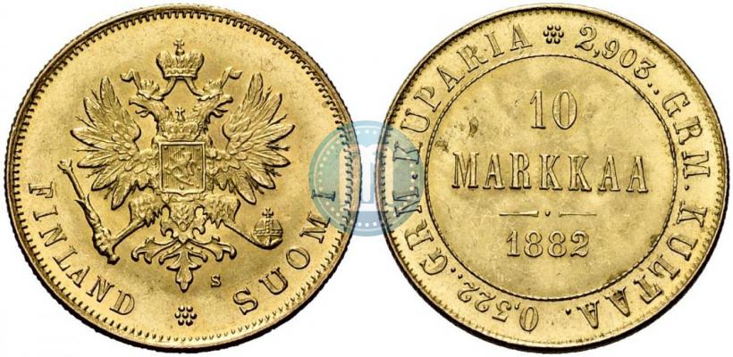 Picture 10 markkaa 1882 year S 