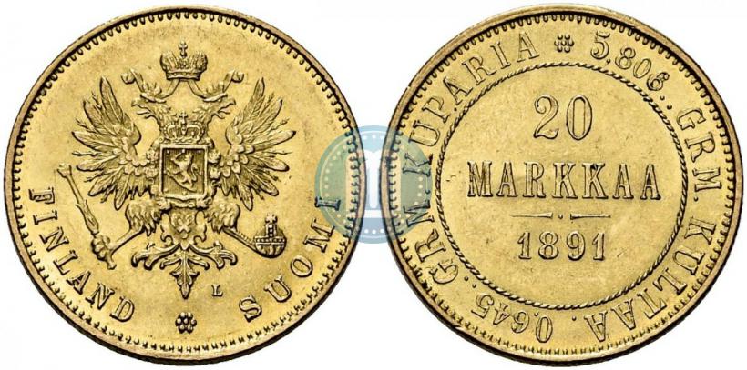 Фото 20 марок 1891 года L 