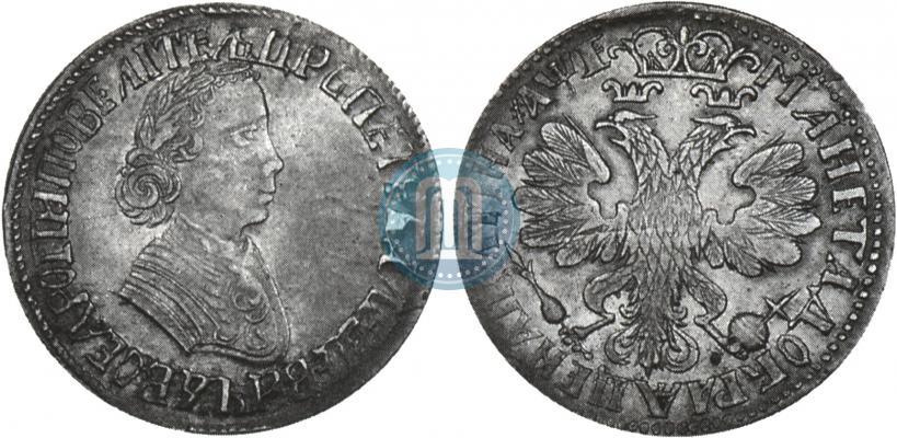 Picture Poltina 1705 year  "Portrait by F. Alekseev"