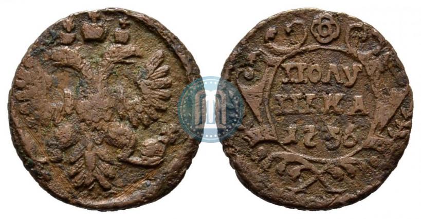 Фото Полушка 1736 года  