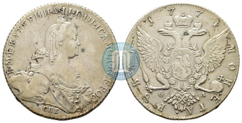 Picture 1 rouble 1774 year СПБ-ФЛ 