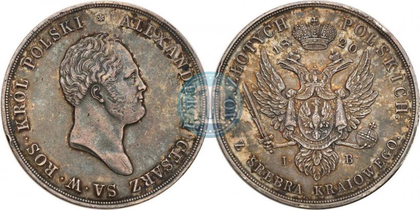 Picture 10 złotych 1820 year IB 