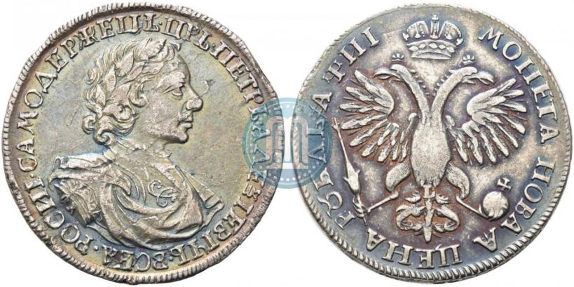 Picture 1 rouble 1718 year OK-L 