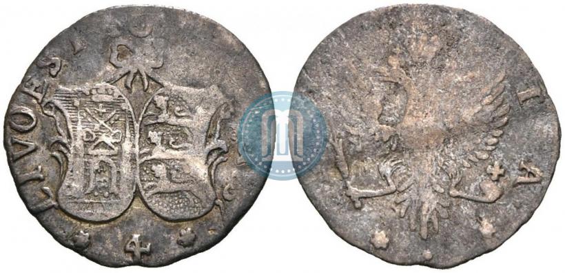 Фото 4 копейки 1757 года  "Ливонез"