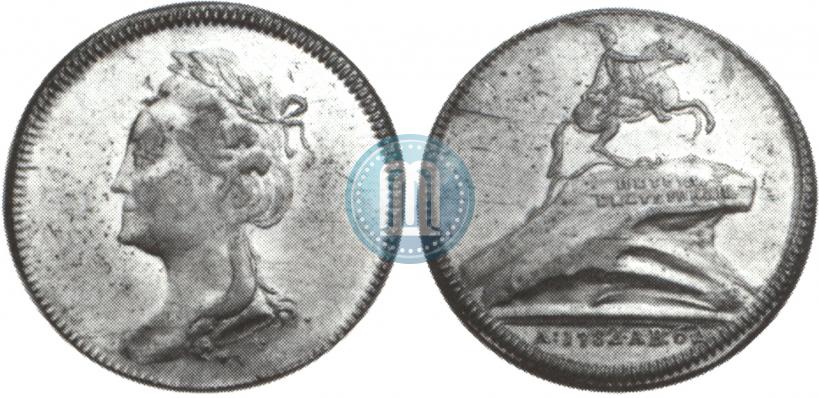 Picture Token Coin 1782 year  "Monument to Peter the Great in Saint-Petersburg"