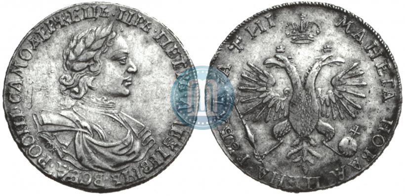 Фото 1 рубль 1718 года OK-L 