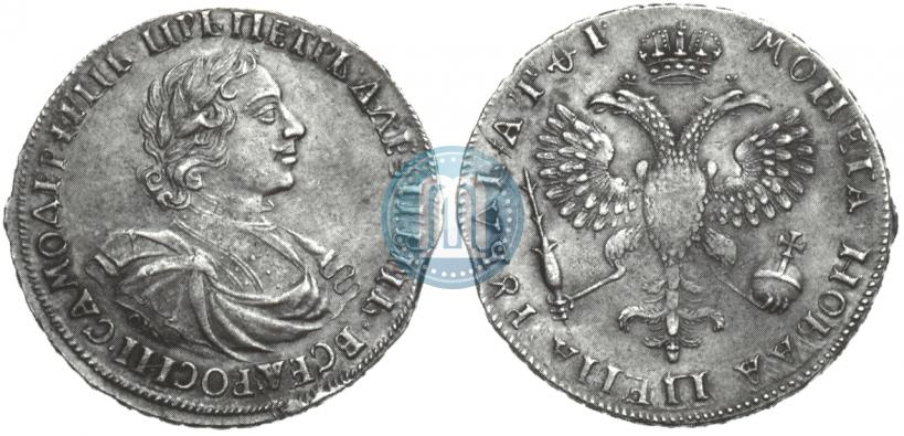 Picture 1 rouble 1719 year OK "Portrait in armour"