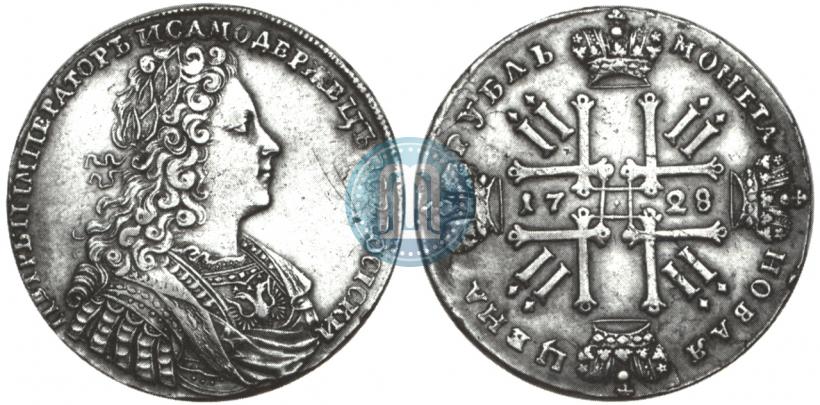 Picture 1 rouble 1728 year  "Type of 1728"