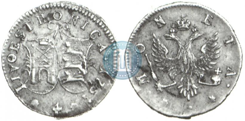Фото 4 копейки 1757 года  "Ливонез"