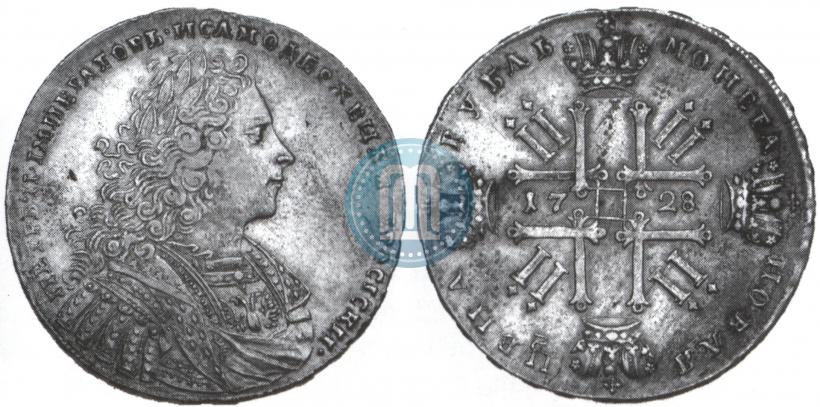 Фото 1 рубль 1728 года  "Тип 1728"