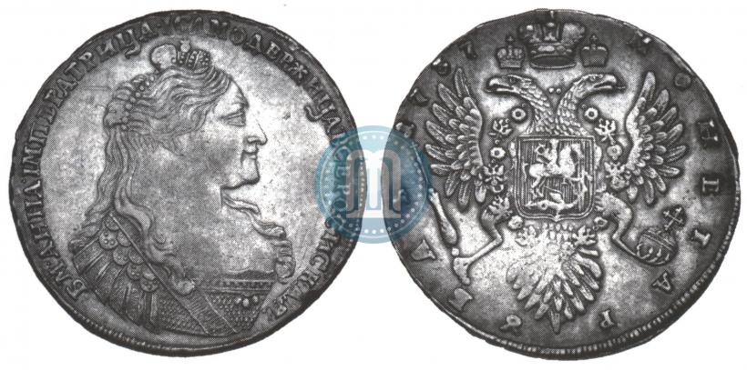 Picture 1 rouble 1737 year  "Type of 1735"