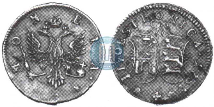 Фото 4 копейки 1757 года  "Ливонез"