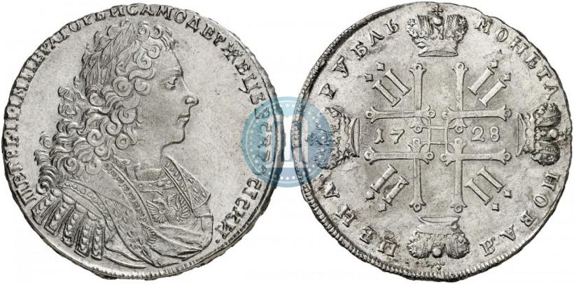 Фото 1 рубль 1728 года  "Тип 1728"