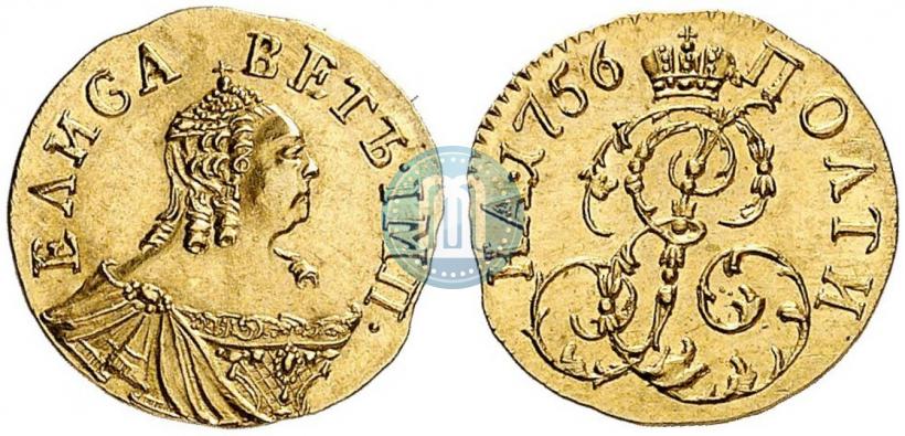 Фото Полтина 1756 года  
