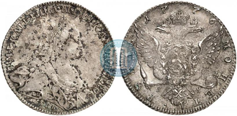Picture 1 rouble 1776 year СПБ-ЯЧ 