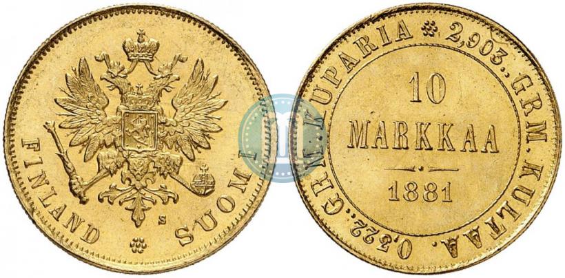 Фото 10 марок 1881 года S 