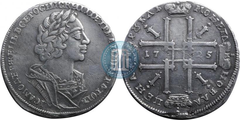 Picture 1 rouble 1725 year  "Portrait in ancient armour"