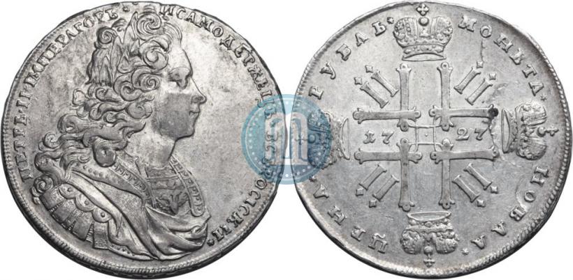 Picture 1 rouble 1727 year  "Moscow type"