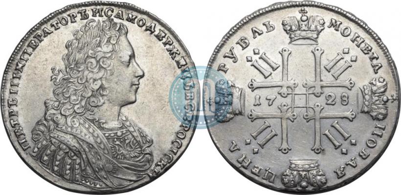 Picture 1 rouble 1728 year  "Type of 1728"