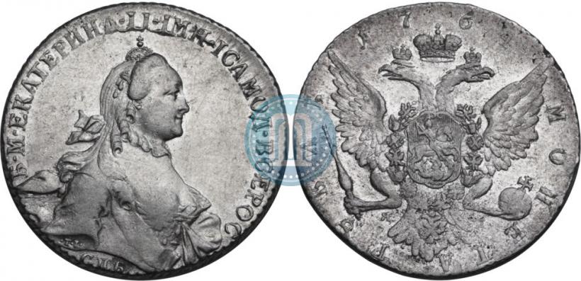 Picture 1 rouble 1764 year СПБ-ЯI 