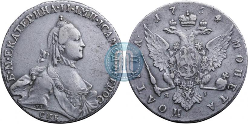 Фото Полтина 1764 года СПБ-ЯI 