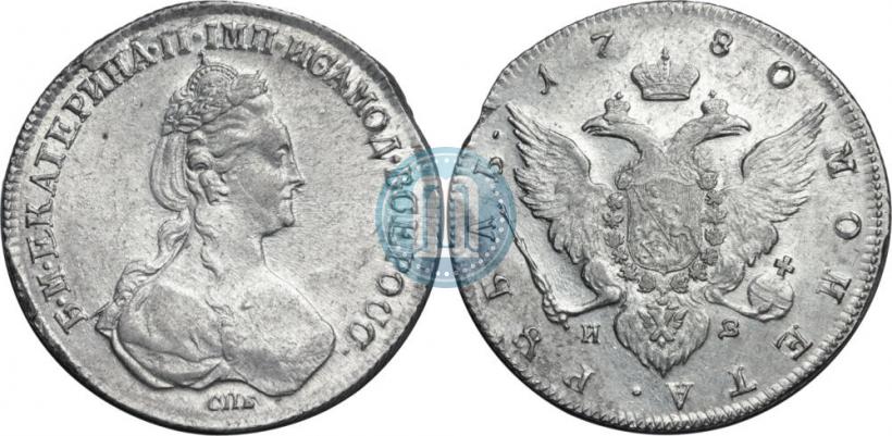 Picture 1 rouble 1780 year СПБ-ИЗ 