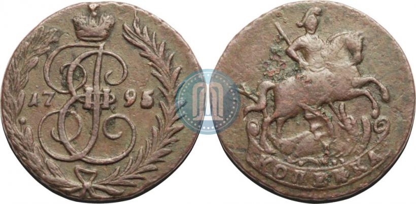 Picture 1 kopeck 1795 year  