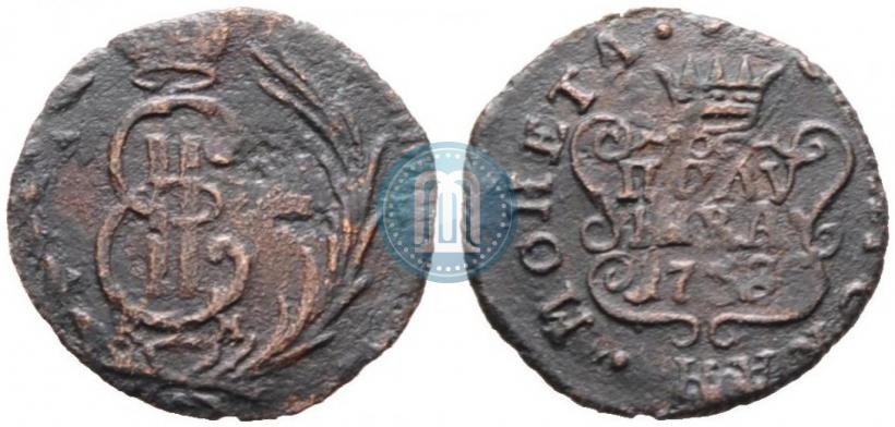 Фото Полушка 1768 года КМ 