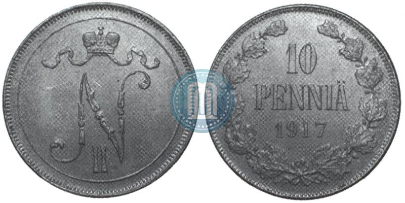 Picture 10 pennia 1917 year  