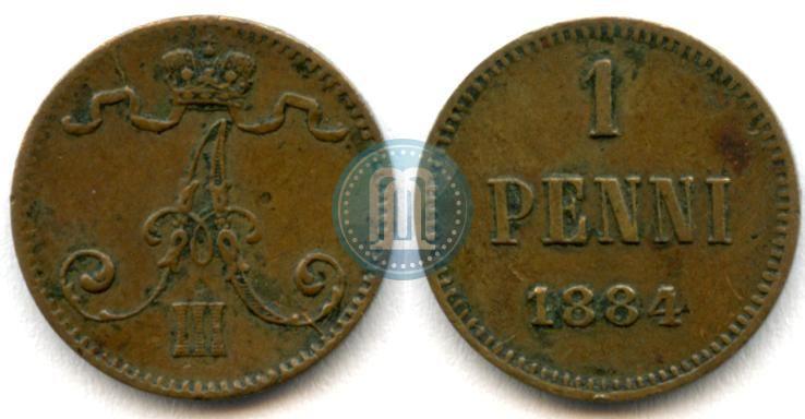 Фото 1 пенни 1884 года  
