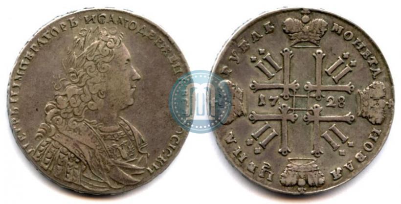 Picture 1 rouble 1728 year  "Type of 1728"