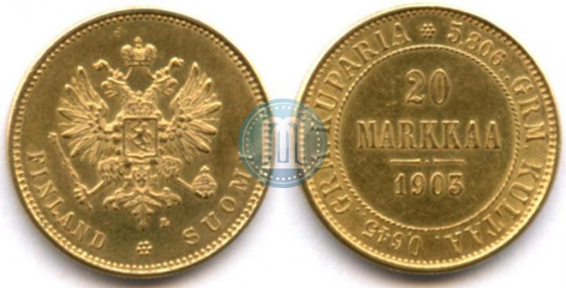 Picture 20 markkaa 1903 year L 