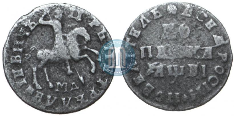 Picture 1 kopeck 1712 year МД 
