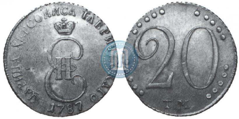 Picture 20 kopecks 1787 year ТМ 