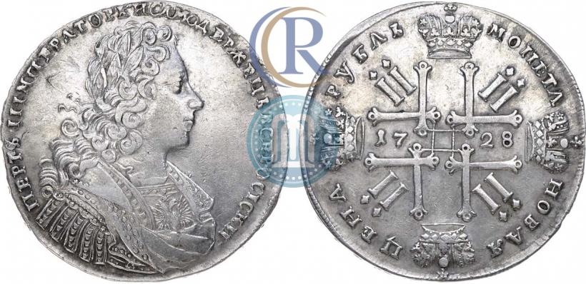 Picture 1 rouble 1728 year  "Type of 1728"