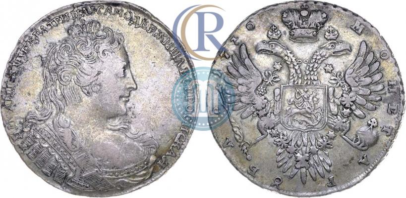 Фото 1 рубль 1730 года  