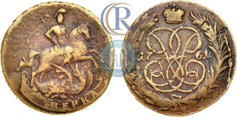 Фото 1 копейка 1761 года  