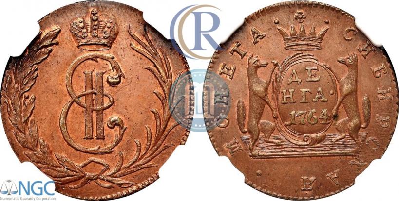 Фото Денга 1764 года  