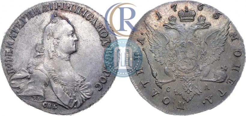 Фото Полтина 1765 года СПБ-СА 