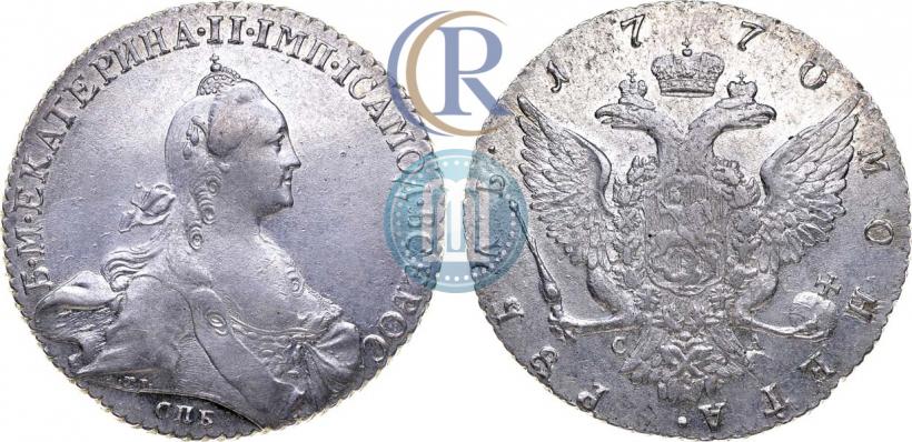 Picture 1 rouble 1770 year СПБ-СА 