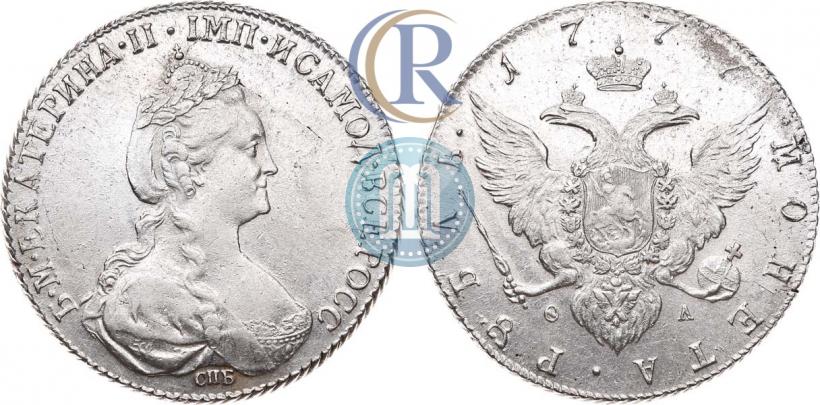Picture 1 rouble 1777 year СПБ-ФЛ 