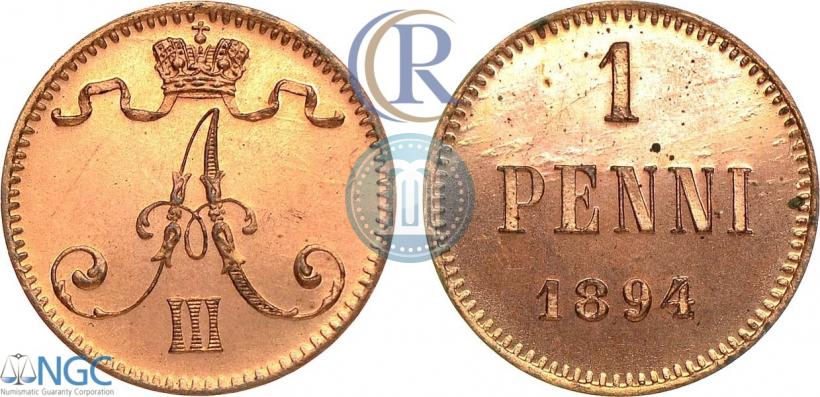 Picture 1 penni 1894 year  