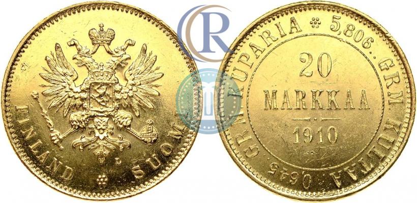 Picture 20 markkaa 1910 year L 